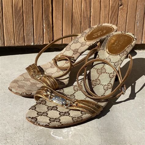 sandalia gucci|authentic Gucci sandals.